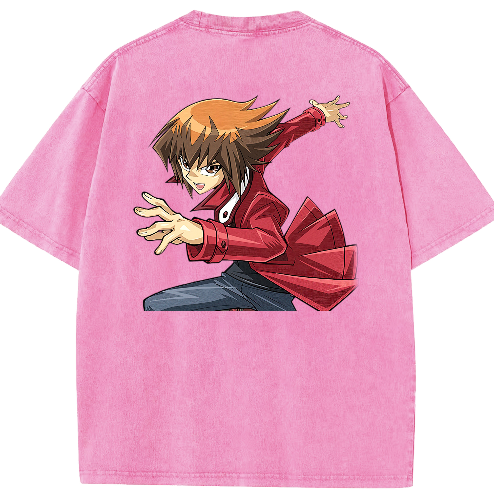 （画像用） 遊☆戯☆王 Yu-Gi-Oh! 綿100% ヴィンテージ風 半袖Tシャツ（背面プリント）